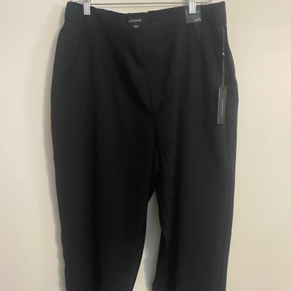 Dictionary Black ankle pull-on pants, size XL